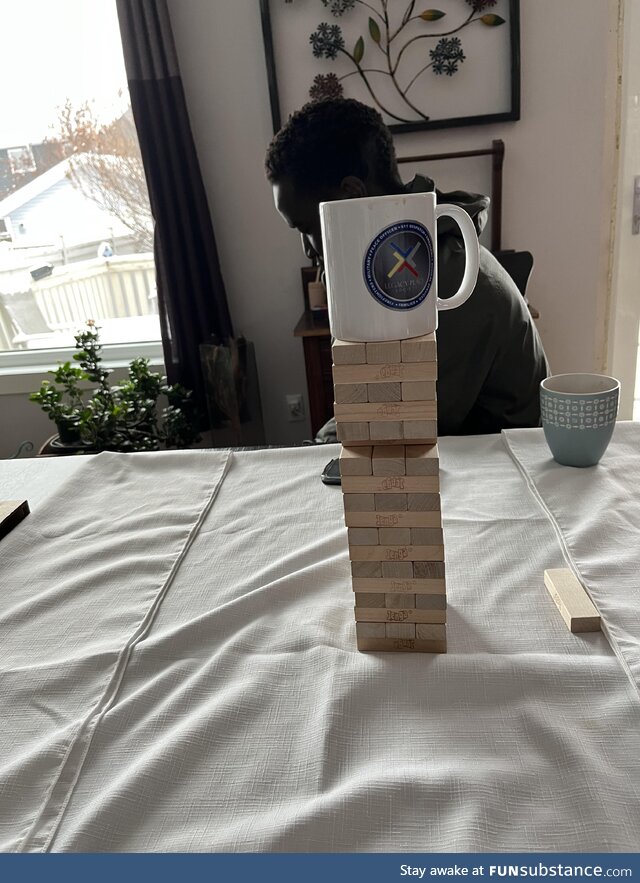 We call it, risky jenga