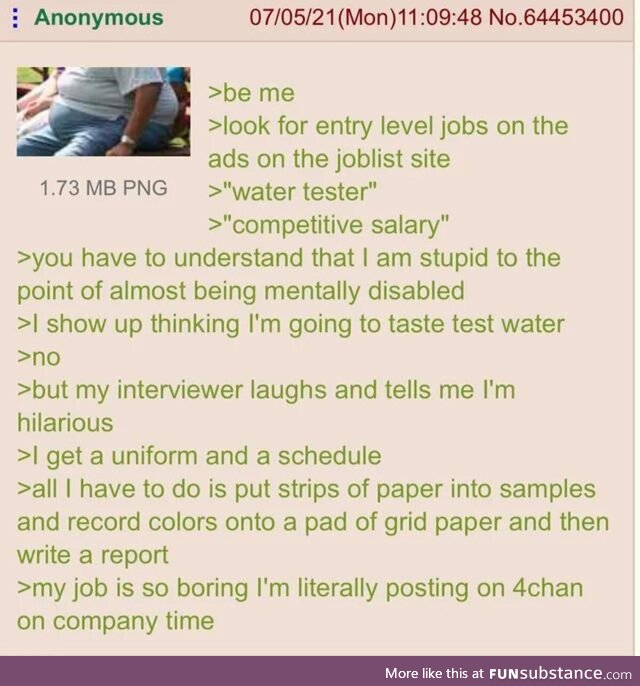 Anon gets a Job