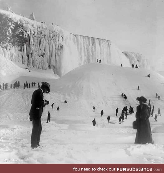Frozen niagara falls, 1911