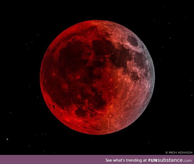 The Super Flower Blood Moon eclipse