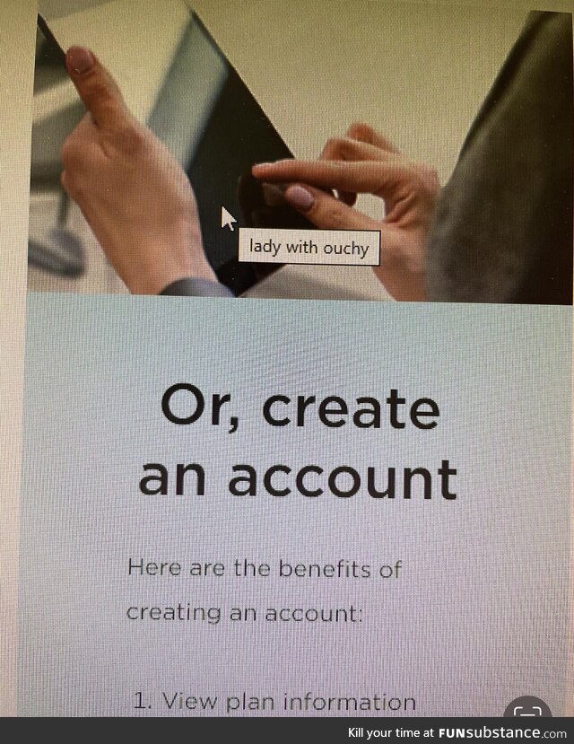 The mouse over on this banking website