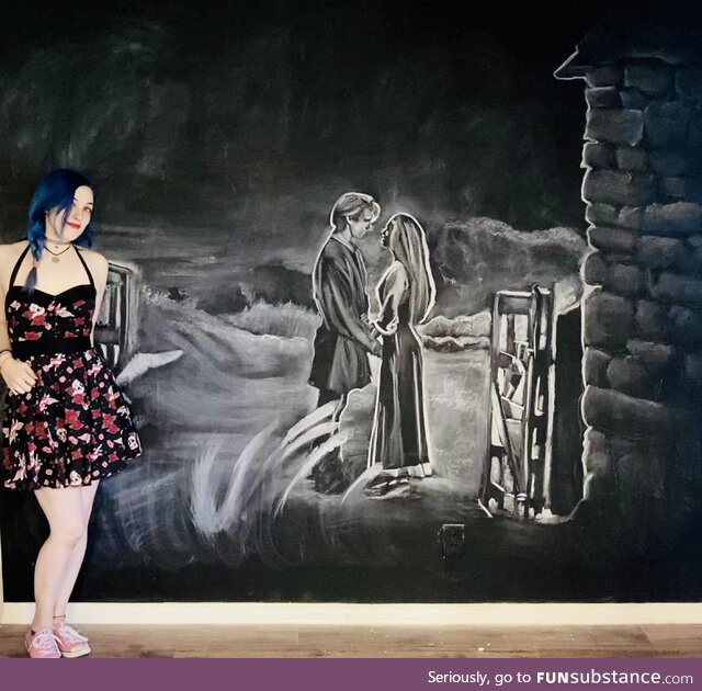 Princess Bride chalk drawing! [OC]