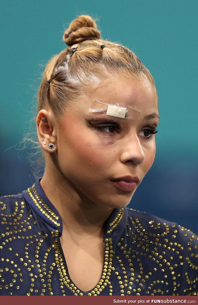 Brazilian bronze medalist gymnast Flávia Saraiva