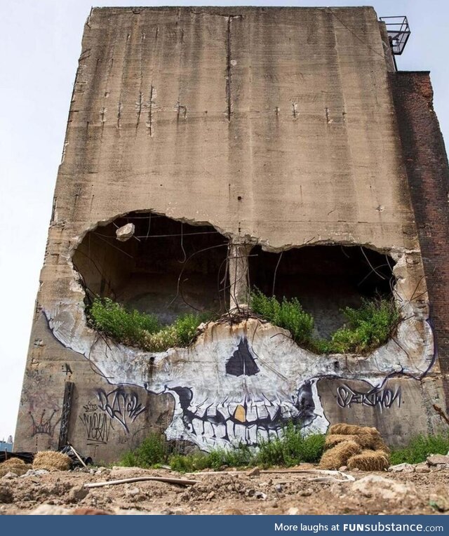 Evil graffiti in Texas