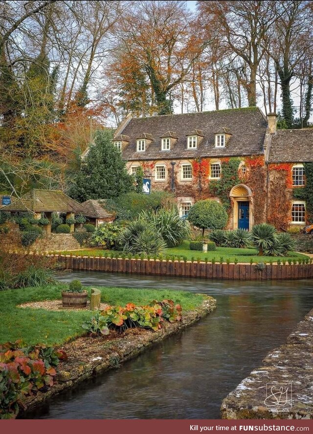 Swan Hotel Bibury, located in the Cotswold, United Kingdom
