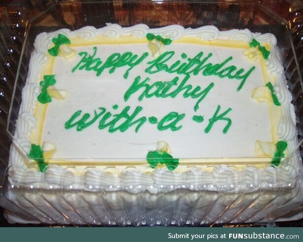 Happy Birthday Kathy with a K