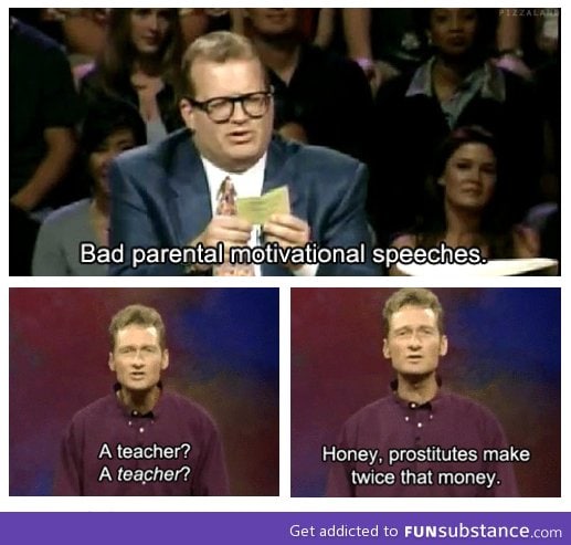 Bad parental motivational speeches