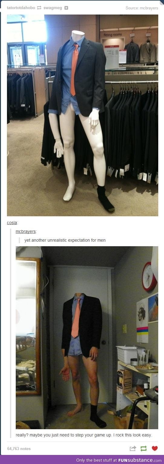 Unrealistic expectations for men