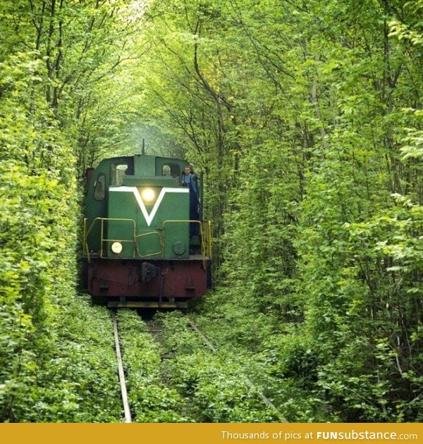 Train tunnel in ukraine