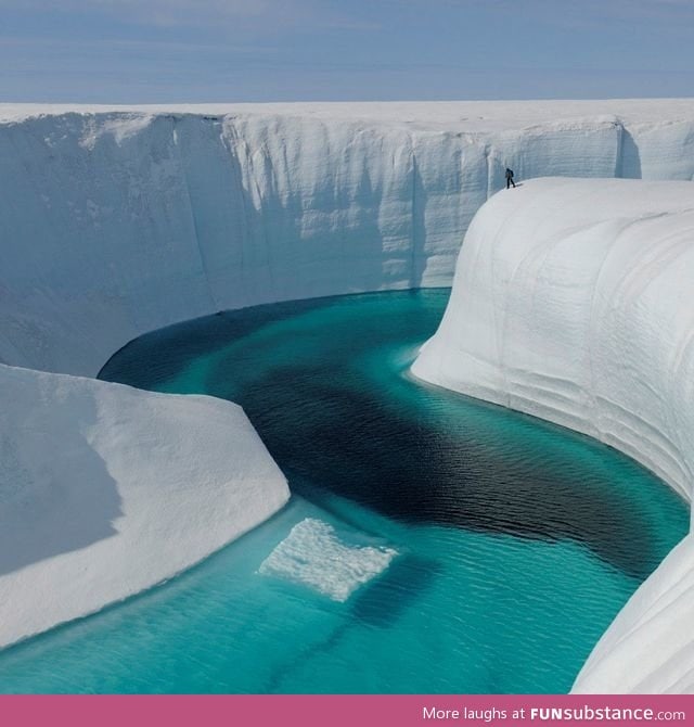 Ice canyon, Greenland