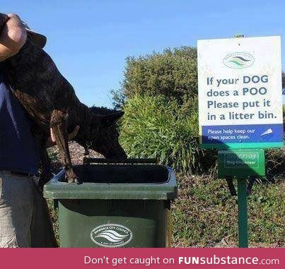 Put in bin please