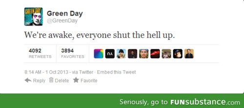 green day's getting pissed