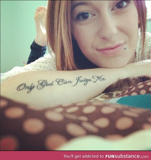 Only god can fudge her