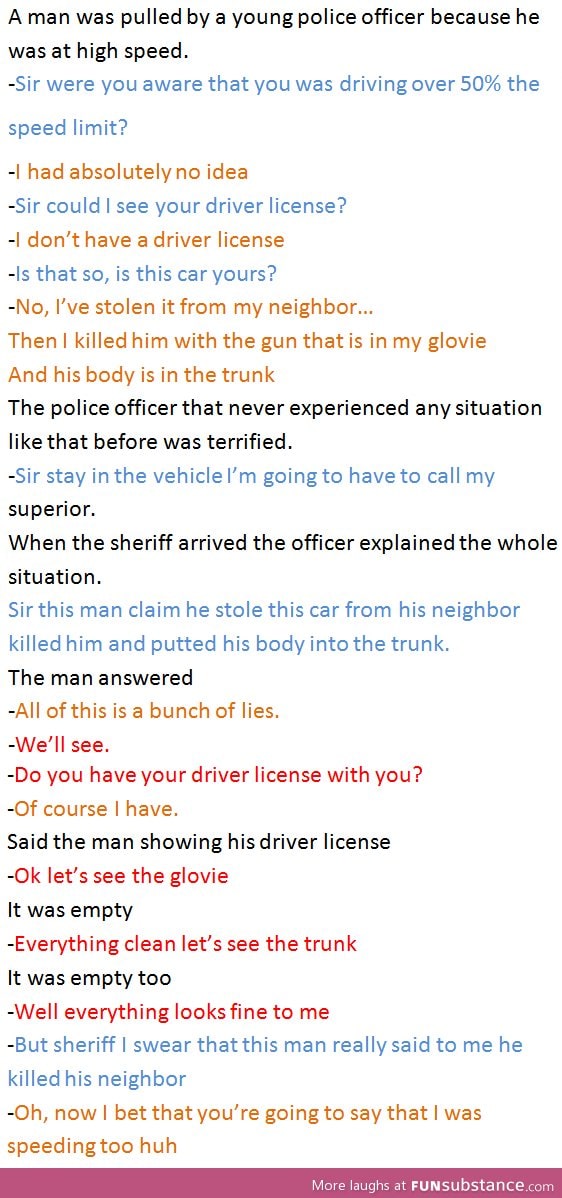 Hoe far would you go to avoid a ticket?