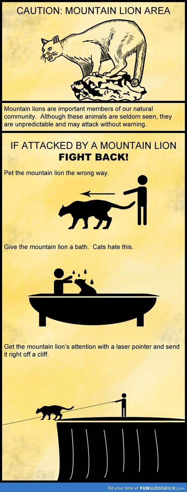 If provoked by a mountain lion