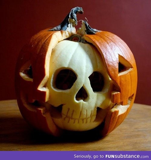 Pumpkin skull