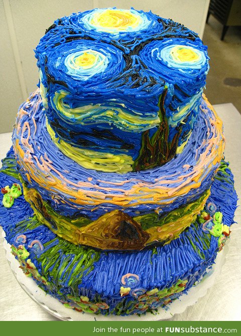 van gogh cake