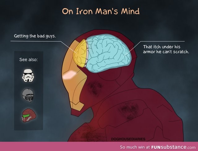 What's on Iron Man's mind