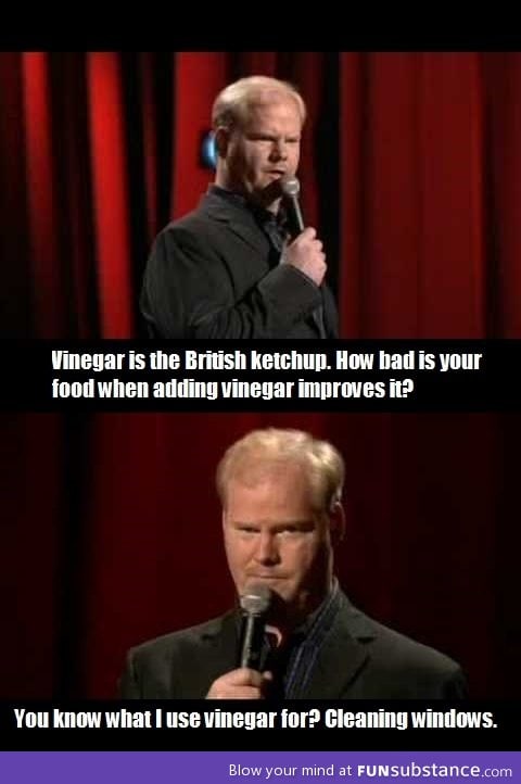 Jim Gaffigan on British food