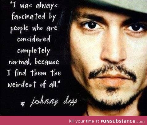 Why I love Johnnycake Depp.