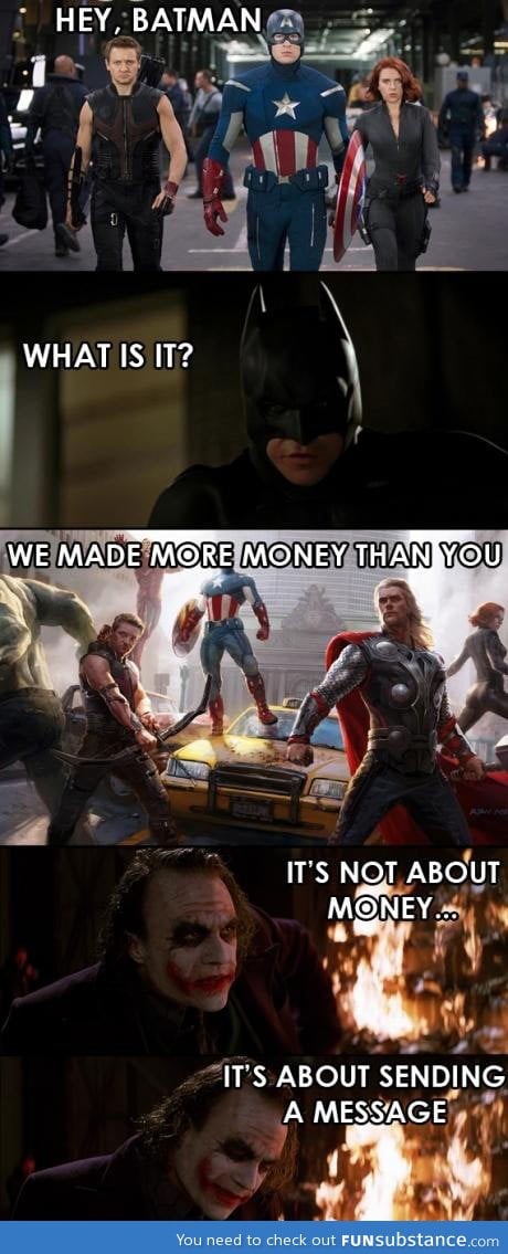 It’s not about the money…