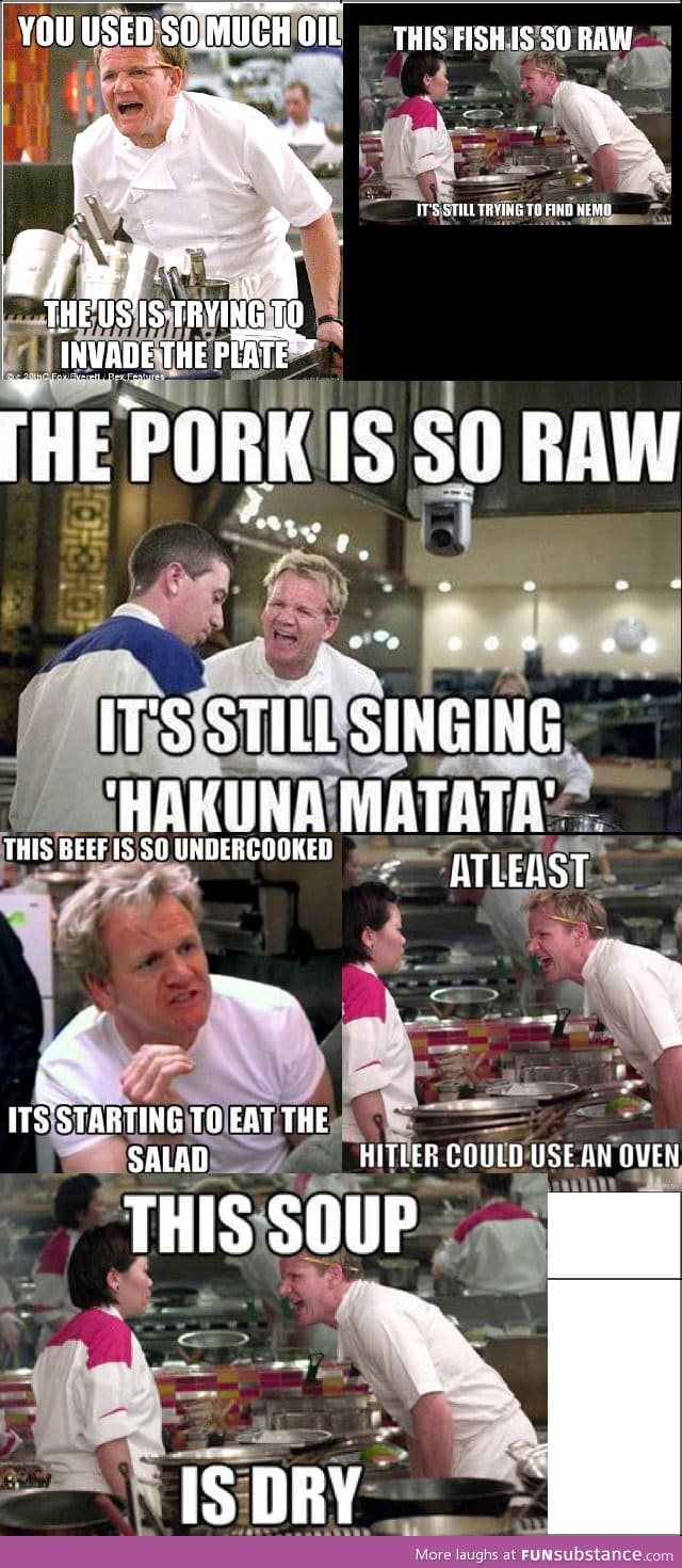 Angry Ramsay meme collection