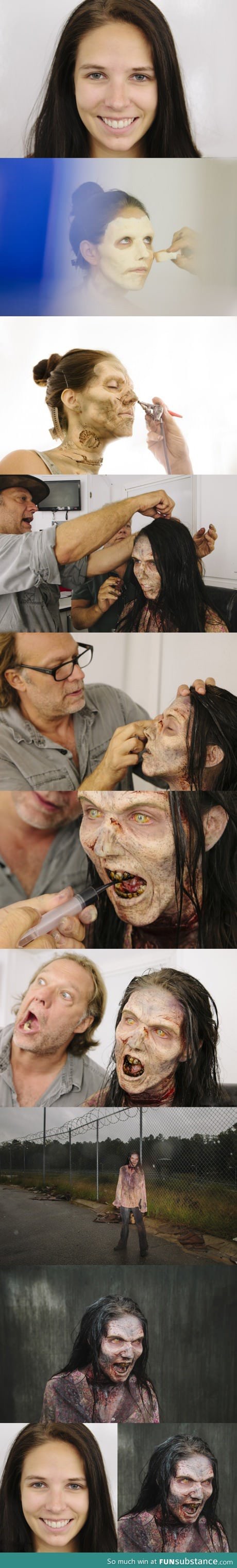 The walking dead makeup