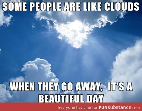 People like clouds