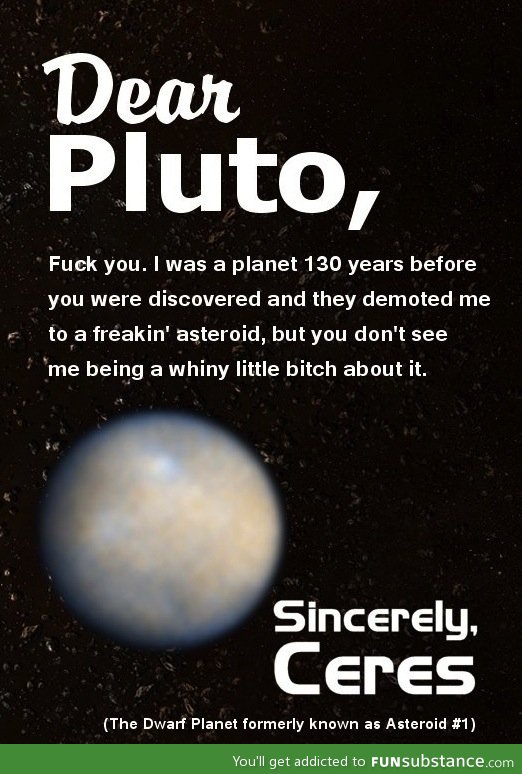 Dear pluto