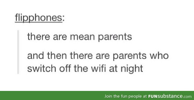 Mean parents