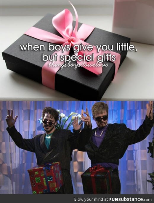 When boys give you little but special gifts…