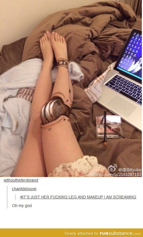 Robot leg makeup