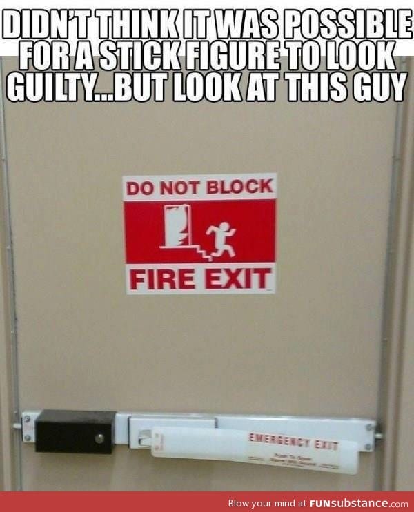 Guilty stick figure