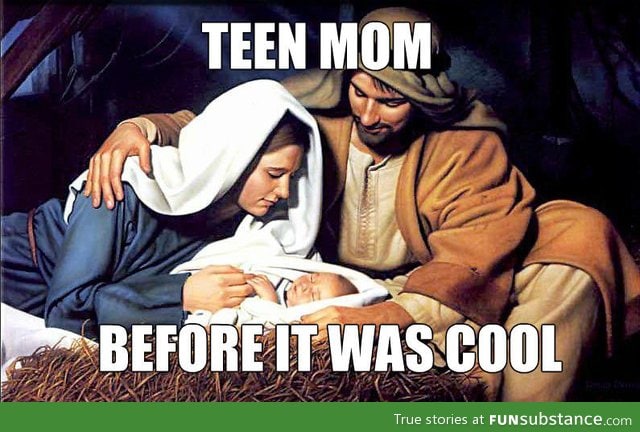 Hipster virgin Mary