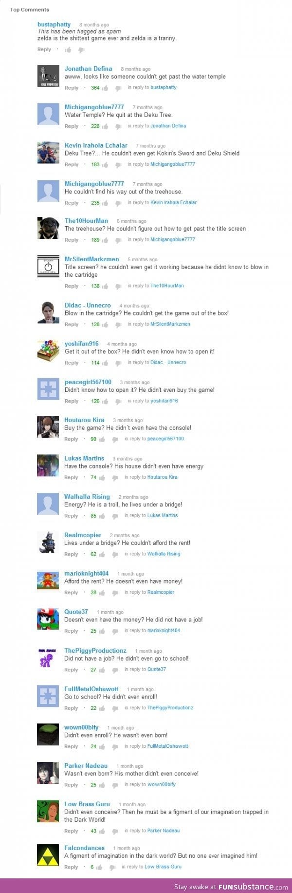 Greatest youtube thread ever !