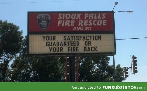 Firefighters with a sense of humour