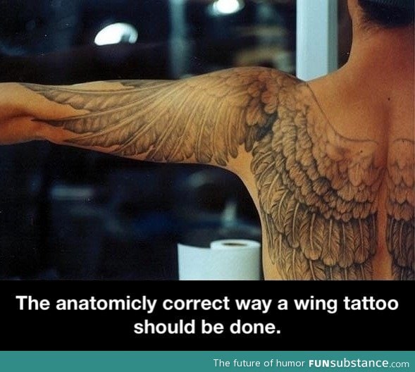 Wing tattoo