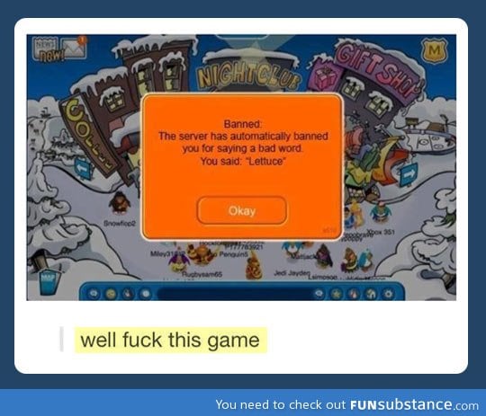 Unfair club penguin