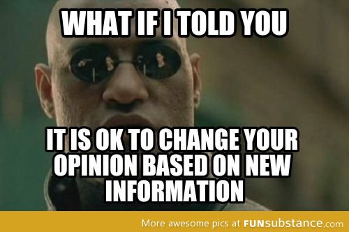 When talking politics and someone calls a person a "flip-flopper"