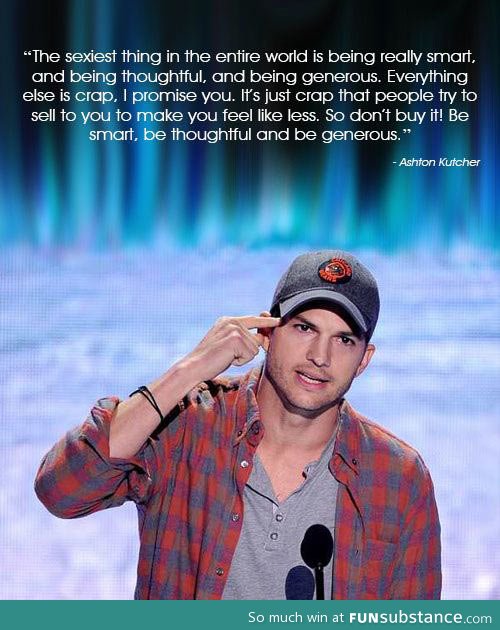 Ashton Kutcher nails it