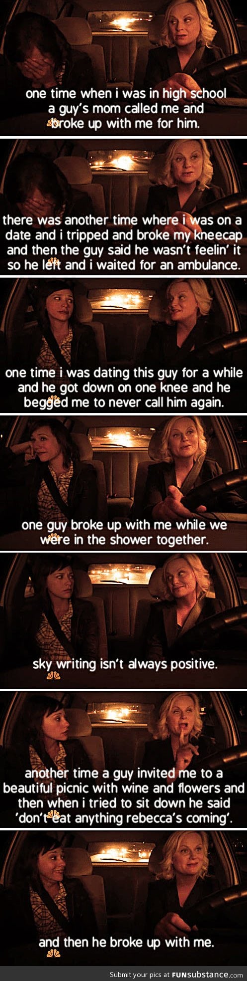 Leslie Knope's breakups