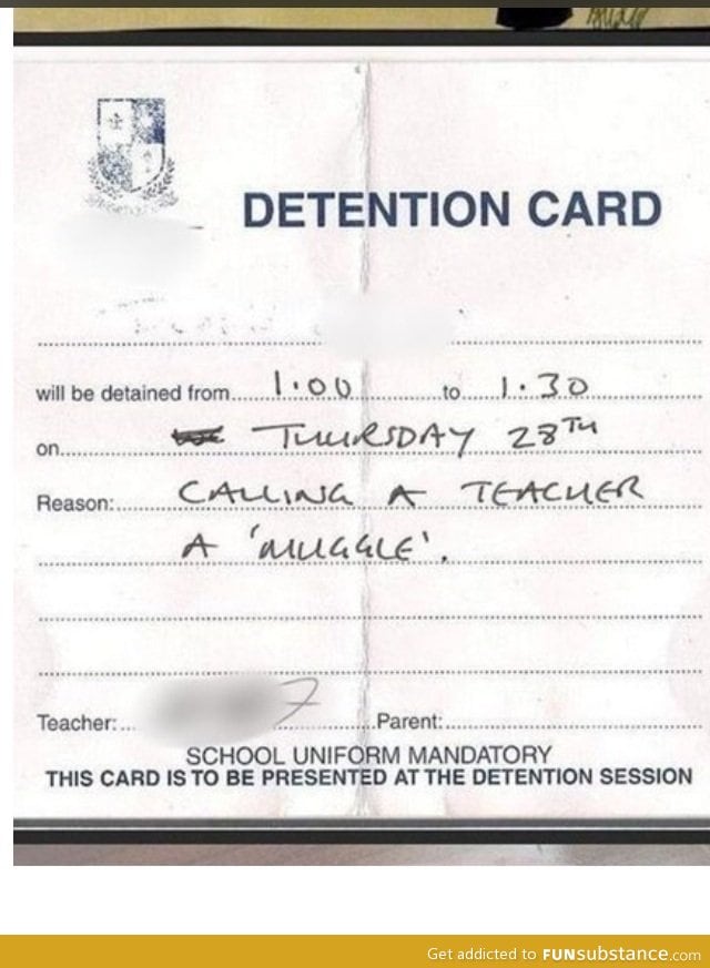 Detention number 1