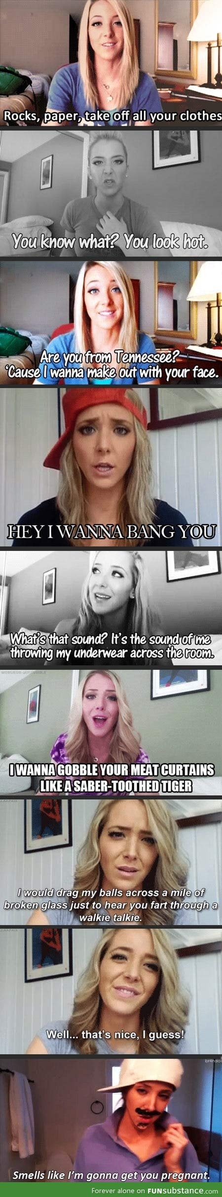 Jenna marbles pick-Up lines