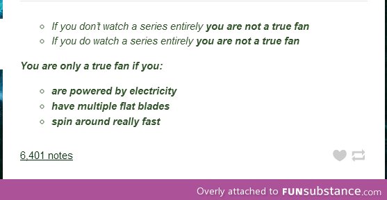 How to tell if you're a true fan