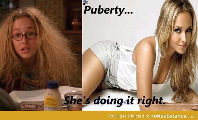 Hayden Panettiere pubertying right