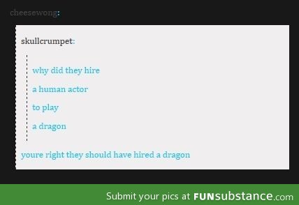 Obviously for the creation of how to train your dragon