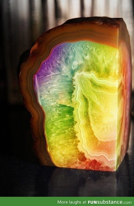 A rainbow mineral