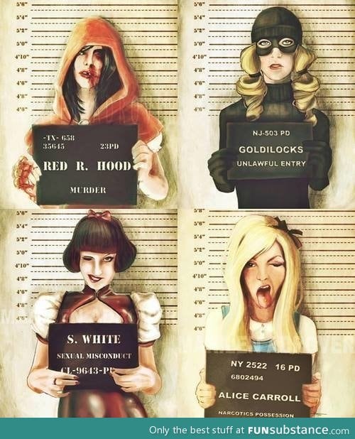 Fairy tale mugshots