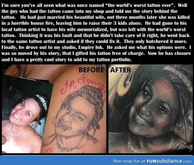 The Worst Tattoo Ever Finally Fixed!