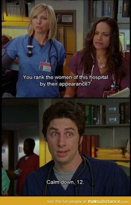 Just a fine scrubs moment